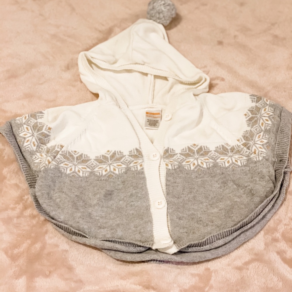 Gymboree Toddler Sweater Cape with Hood